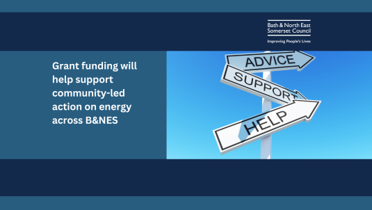 Grant funding will help support community-led action on energy across B&NES