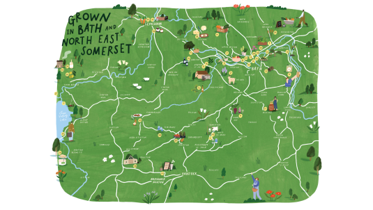 Grown in Bath Map